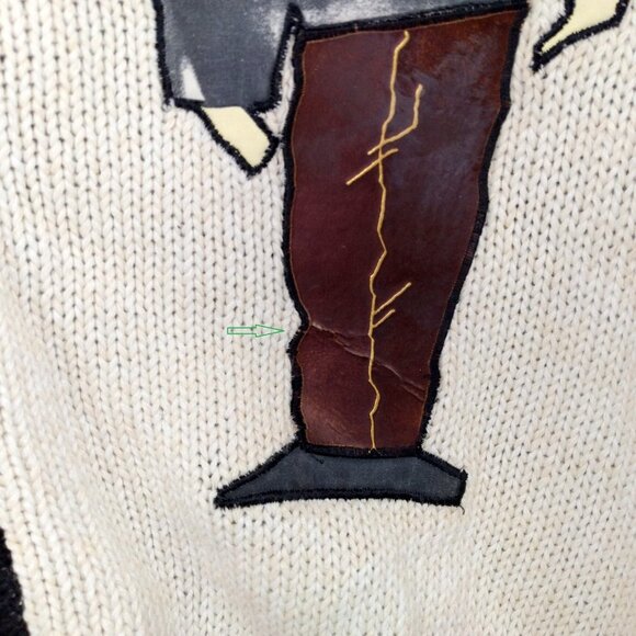 Vintage Studio Umen Embroidered Sweater Size L - Picture 9 of 9